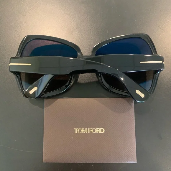 TOM FORD TF1222 JERRY. 01B. Shiny Black 60mm Butterfly  display picture 3